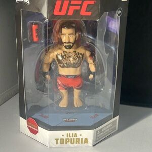 UFC Ilia Topuria Figure with Red Shorts and Black Tattoos